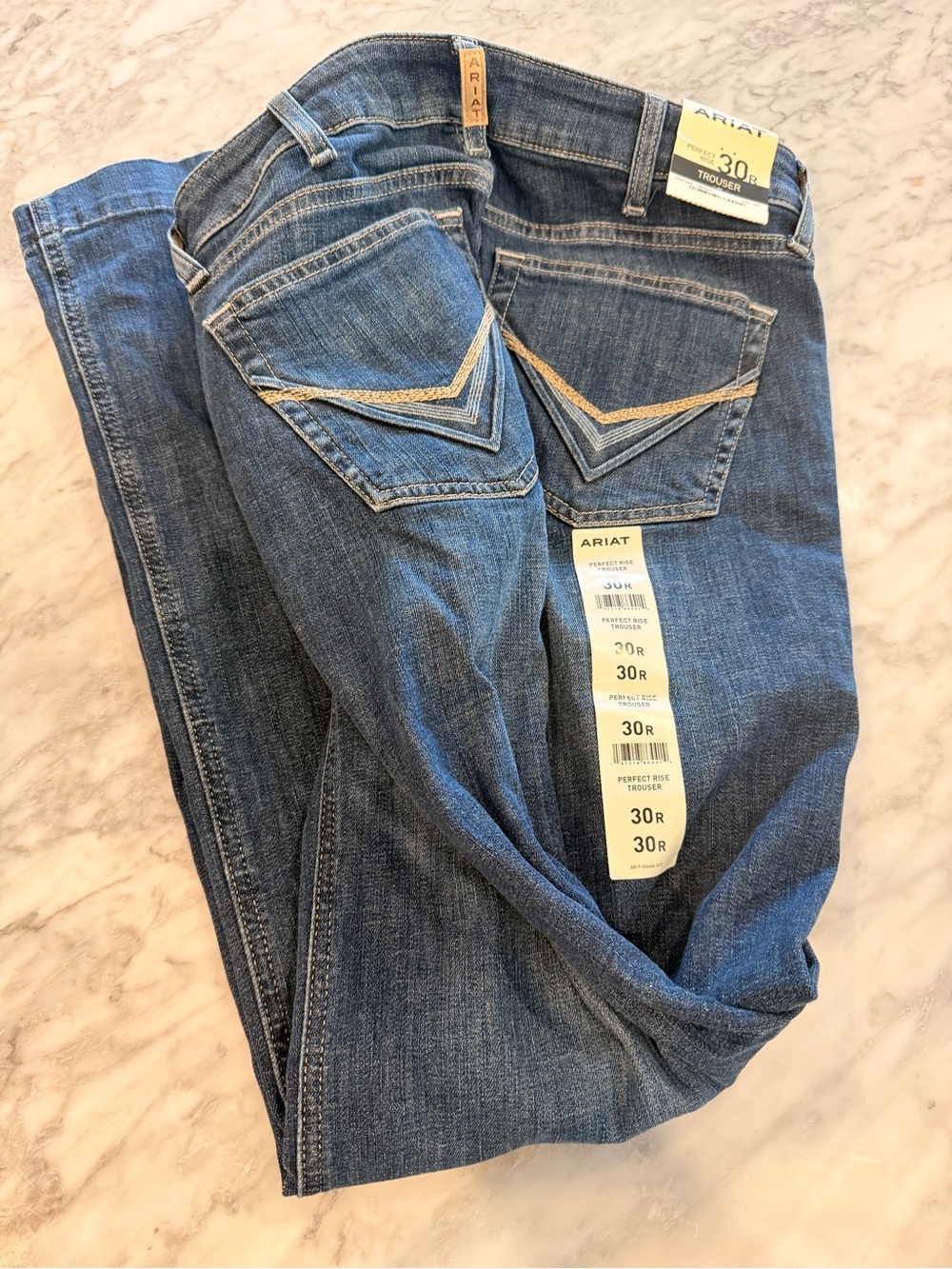 NWT Ariat Women's perfect rise TROUSER Denim Jeans 30 western cowgirl - Picture 4 of 6
